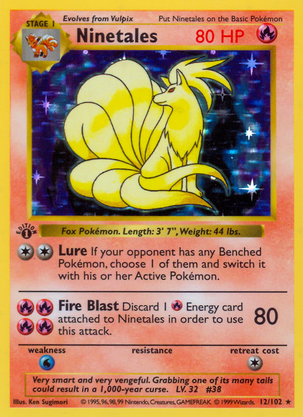 Ninetales #12 · Base · Rare Holo (NM)