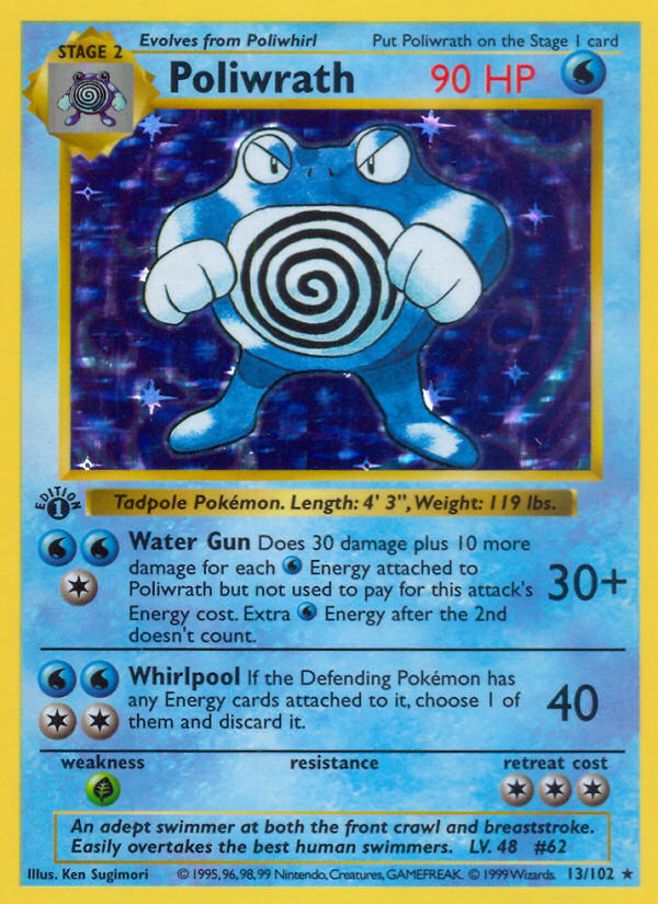 Poliwrath #13 · Base · Rare Holo (NM)