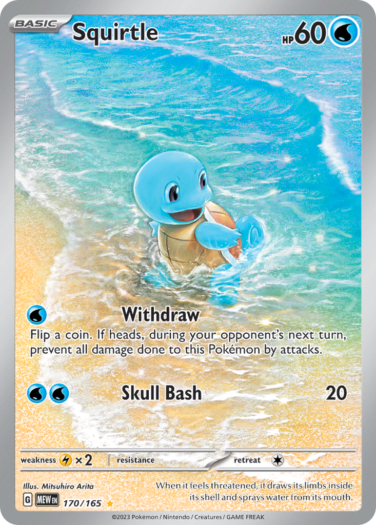 Squirtle #170 · 151 · Illustration Rare (NM)