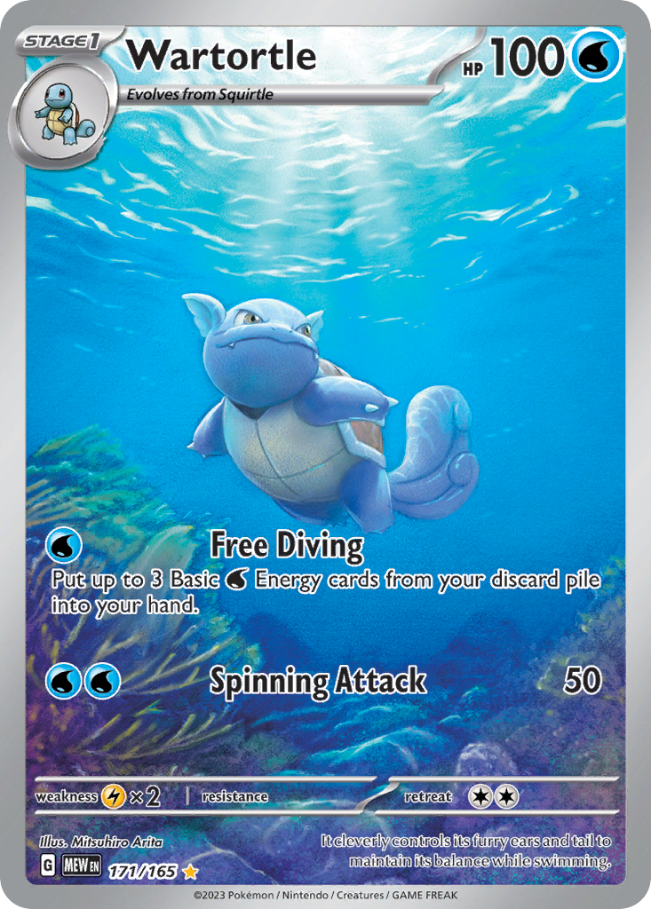 Wartortle #171 · 151 · Illustration Rare (NM)
