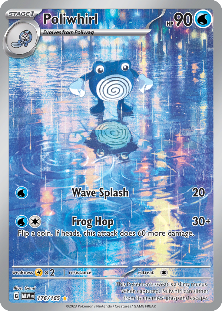 Poliwhirl #176 · 151 · Illustration Rare (NM)