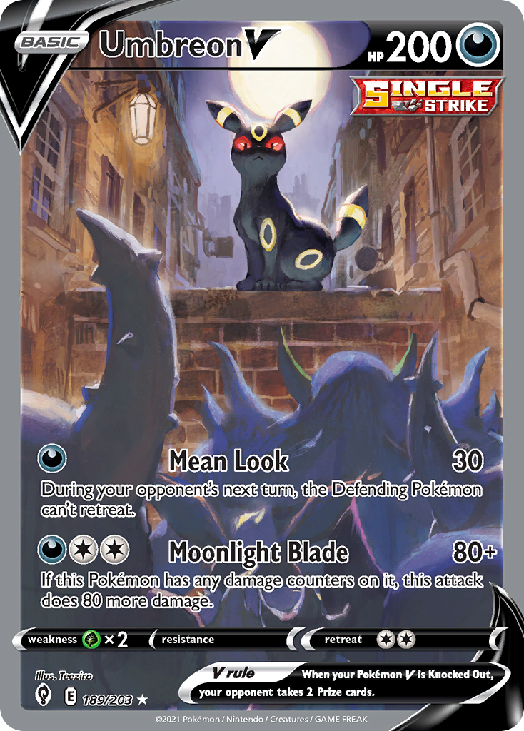 Umbreon V #189 · Evolving Skies · Rare Ultra (NM)