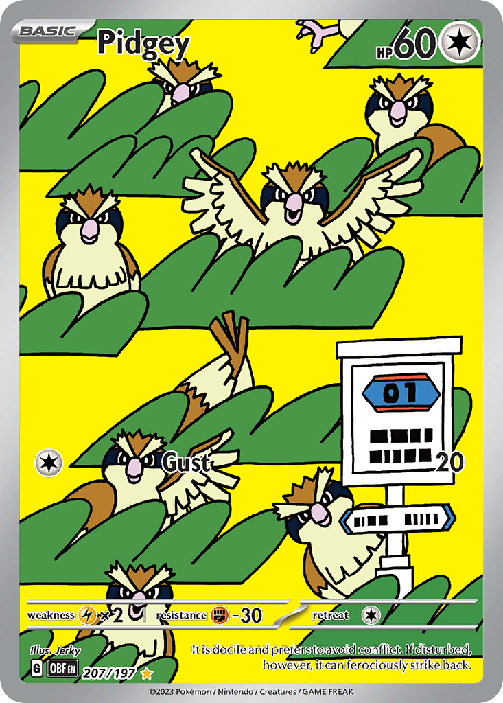 Pidgey #207 · Obsidian Flames · Illustration Rare (NM)