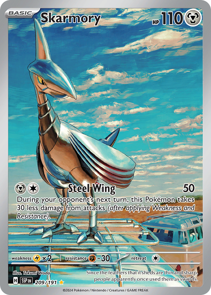 Skarmory #209 · Surging Sparks · Illustration Rare (NM)