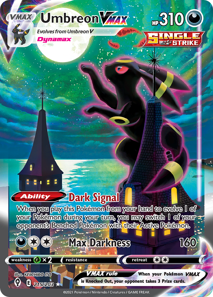 Umbreon VMAX #215 · Evolving Skies · CGC 9.5