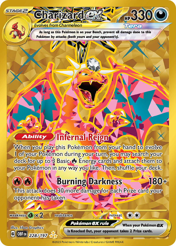 Charizard ex #228 · Obsidian Flames · Hyper Rare (NM)