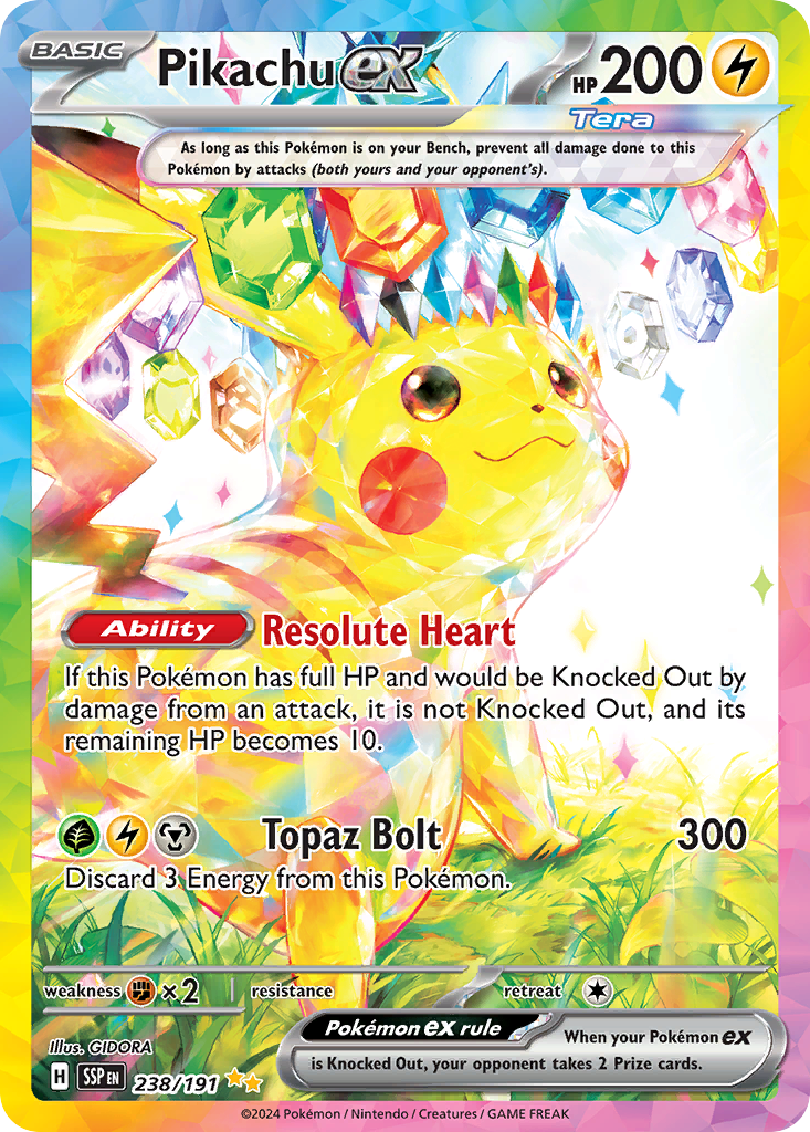 Pikachu ex #238 · Surging Sparks · Special Illustration Rare (NM)