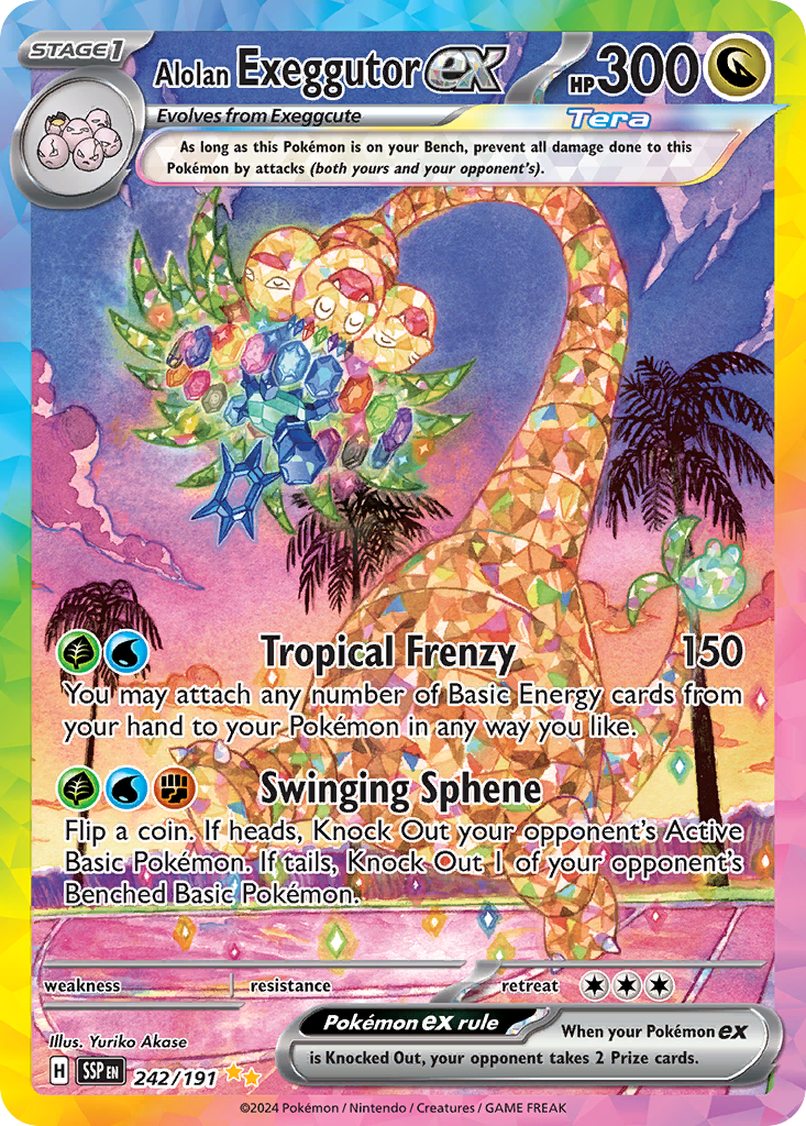 Alolan Exeggutor ex #242 · Surging Sparks · Special Illustration Rare (NM)
