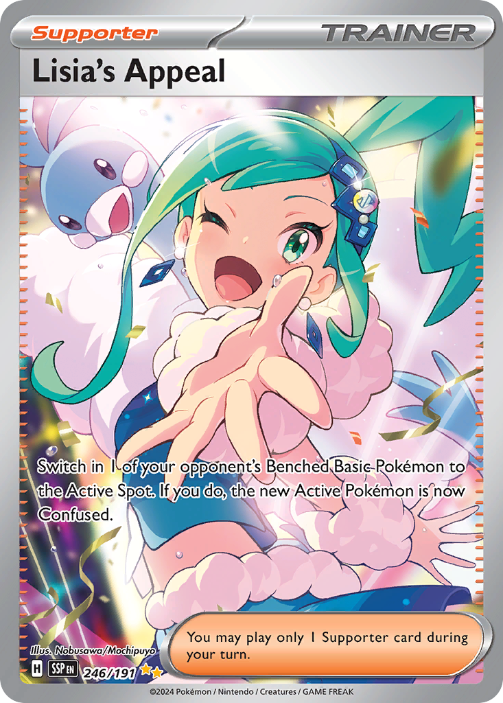 Lisia's Appeal #246 · Surging Sparks · Special Illustration Rare (NM)