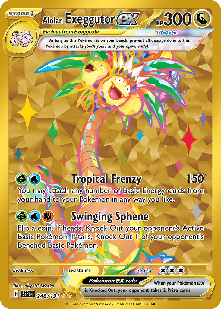 Alolan Exeggutor ex #248 · Surging Sparks · Hyper Rare (NM)