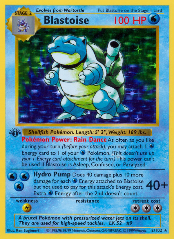 Blastoise #2 · Base Set · Holo Rare (LP)